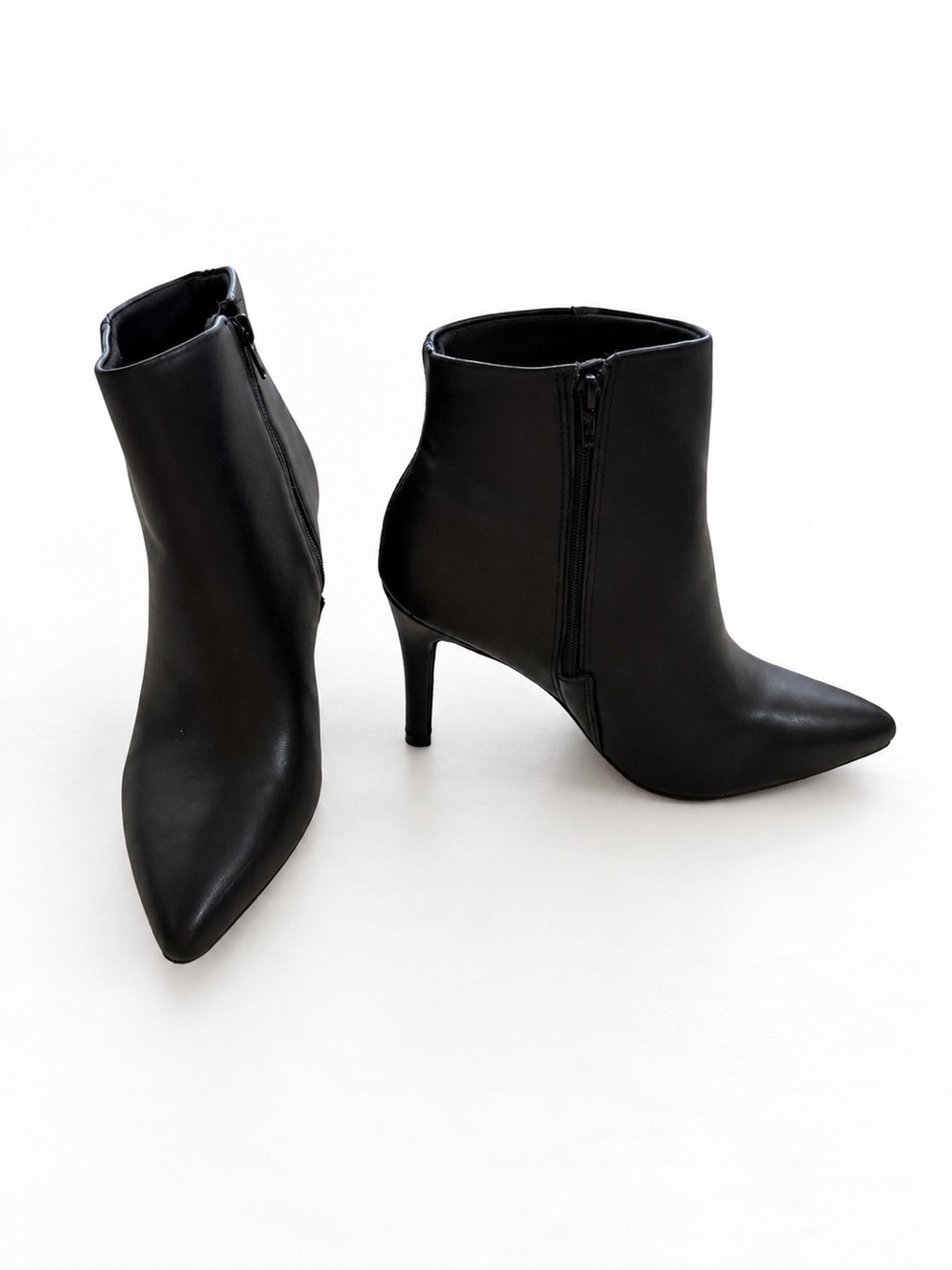 3-Inch Black Pointed-Toe Stiletto Ankle Boots - Classic Women's Dress Boot